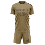 Custom Light Khaki Light Khaki Soccer Set