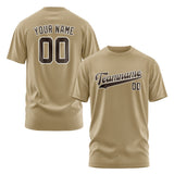 Custom Light Khaki Brown T-Shirt