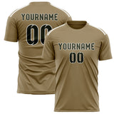 Custom Light Khaki Olive Soccer Jersey