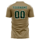 Custom Light Khaki Green Soccer Jersey