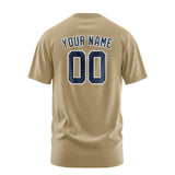 Custom Light Khaki Blue T-Shirt