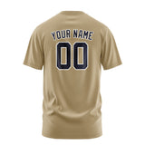 Custom Light Khaki Navy T-Shirt