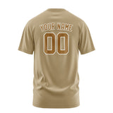 Custom Light Khaki Khaki T-Shirt