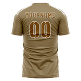 Custom Light Khaki Khaki Soccer Jersey