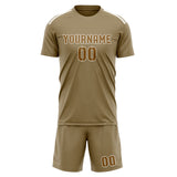Custom Light Khaki Khaki Soccer Set