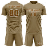 Custom Light Khaki Khaki Soccer Set