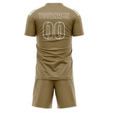 Custom Light Khaki Light Khaki Soccer Set