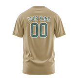 Custom Light Khaki Blue Green T-Shirt