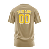 Custom Light Khaki Gold T-Shirt