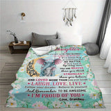 Blanket for Granddaughter Gifts - I’m Proud of You,” From Grandma, Birthday, Christmas, Everyday Encouragement, Inspirational Motivational Blanket