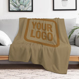 Custom Light Khaki Khaki Blanket