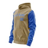 Custom Light Khaki Sky Blue Hoodie 2525090925B31809