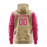 Custom Light Khaki Pink Hoodie 2525131325B31813