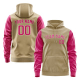 Custom Light Khaki Pink Hoodie