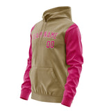 Custom Light Khaki Pink Hoodie 2525131325B31813