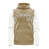 Custom Light Khaki White Hoodie 2525181825B31718