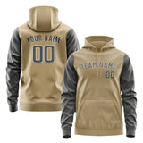 Custom Light Khaki Dark Grey Hoodie 2525202025B31820