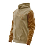 Custom Light Khaki Khaki Hoodie 2525222225B31822