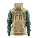 Custom Light Khaki Blue Green Hoodie 2525272725B31827