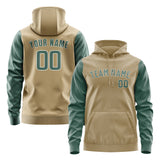 Custom Light Khaki Blue Green Hoodie