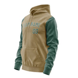 Custom Light Khaki Blue Green Hoodie 2525272725B31827