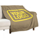 Custom Light Khaki Pale Yellow Blanket