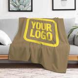 Custom Light Khaki Pale Yellow Blanket