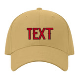 Custom Goldenrod Crimson Red Hat