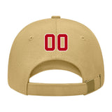 Custom Goldenrod Crimson Red Hat 25B21814
