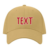 Custom Goldenrod Crimson Red Hat