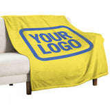 Custom Pale Yellow Sky Blue Blanket