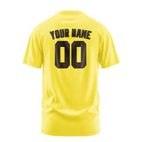 Custom Light Yellow Brown T-Shirt