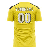 Custom Light Yellow Cream Soccer Jersey