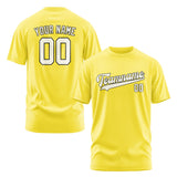 Custom Light Yellow Cream T-Shirt