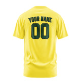 Custom Light Yellow Green T-Shirt