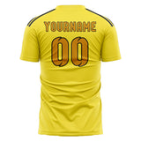Custom Light Yellow Yellow Soccer Jersey