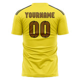 Custom Light Yellow Khaki Soccer Jersey
