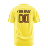 Custom Light Yellow Khaki T-Shirt