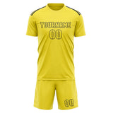 Custom Light Yellow Light Yellow Soccer Set