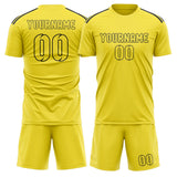 Custom Light Yellow Light Yellow Soccer Set