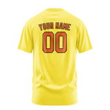Custom Light Yellow Orange T-Shirt