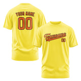 Custom Light Yellow Orange T-Shirt