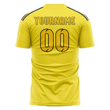 Custom Light Yellow Gold Soccer Jersey