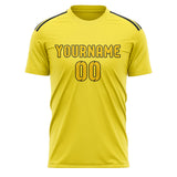 Custom Light Yellow Gold Soccer Jersey