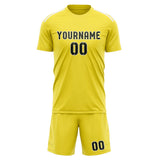 Custom Light Yellow Olive Soccer Set