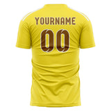 Custom Light Yellow Khaki Soccer Jersey
