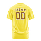 Custom Light Yellow Khaki T-Shirt