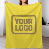 Custom Pale Yellow Light Khaki Blanket