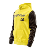 Custom Light Yellow Brown Hoodie 2626010126B31801