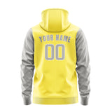 Custom Light Yellow Gray Hoodie 2626040426B31804